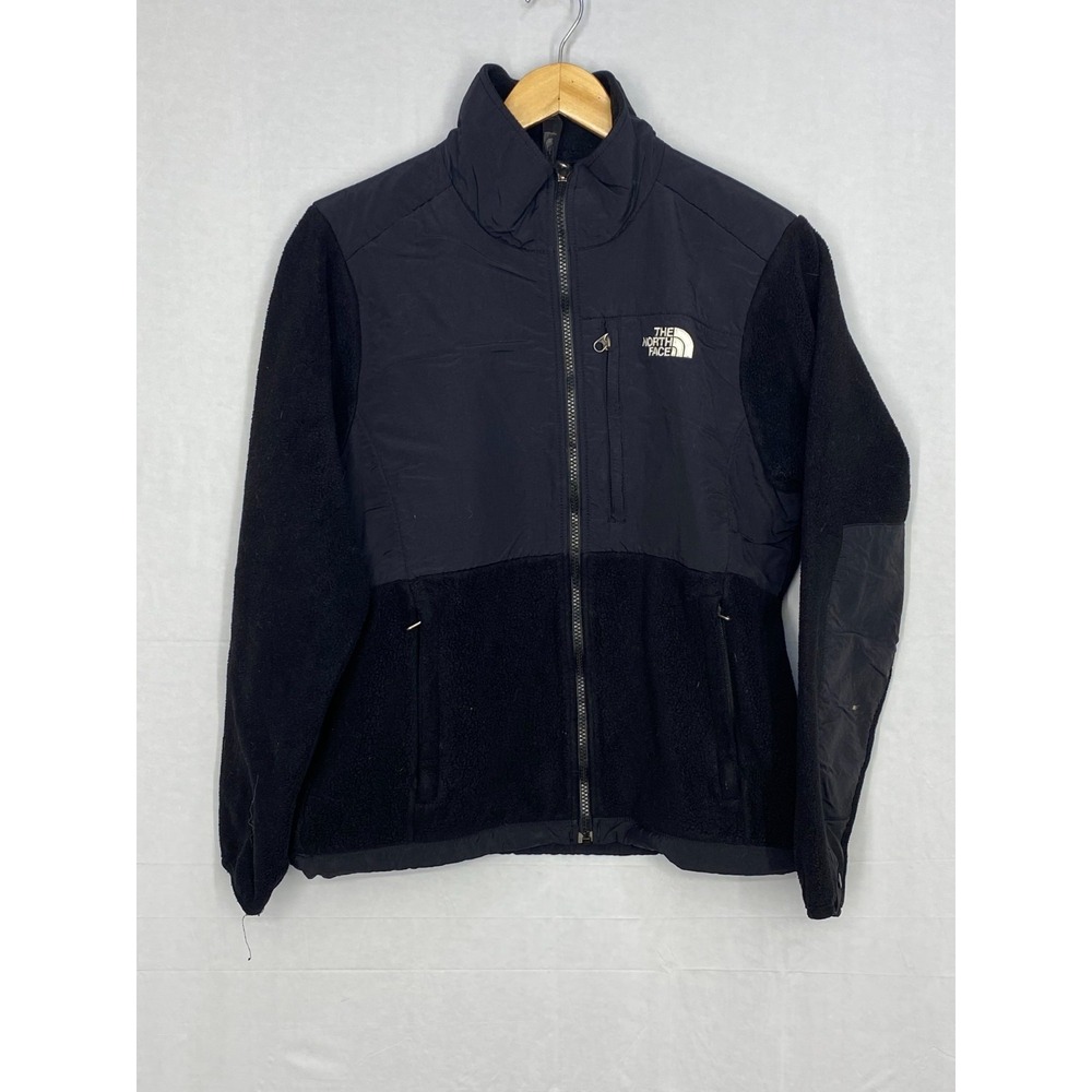 North Face Denali Polartec Fleece Zipper Jacket Womens Black Long Sleeve Medium